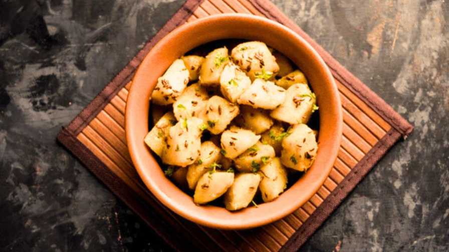 Oil Free Aloo Ki Bhaji Recipe