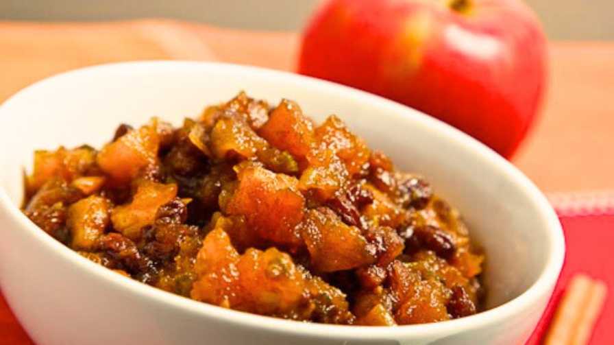 Oil Free Apple chutney recipe