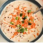 Oil Free Carrot Spinach Raita