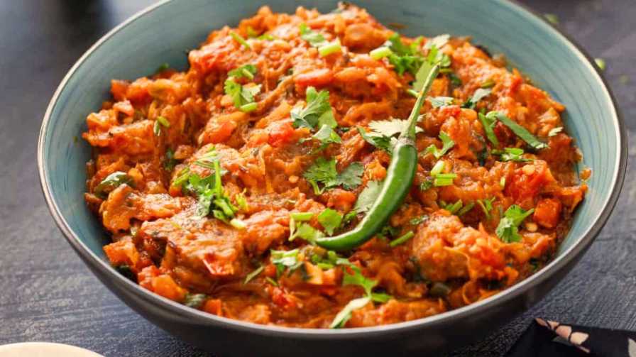 Oil Free Brinjal Bharta Recipe