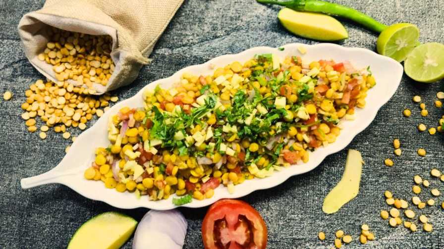 Oil Free Chana Dal Bhel