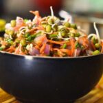 Oil Free Sprouted Dal Salad Recipe